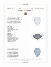 2.92 Ct.Tw.Total Carat Weight Madeira (Reddish Orange) Citrine Pair from Brazil 3 D Scan Report