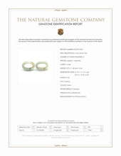 23.92 Ct.Tw.Total Carat Weight Green Jade Pair from Burma (Myanmar) Scan Report