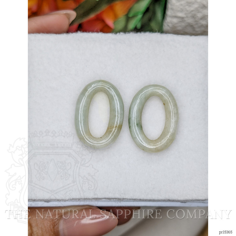 23.92 Ct.Tw. Green Jade Pair from Burma (Myanmar)