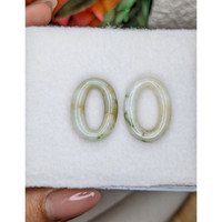 21.76&nbsp;Ct.Tw.Total Carat Weight Green Jade Pair from Burma (Myanmar) Life Style