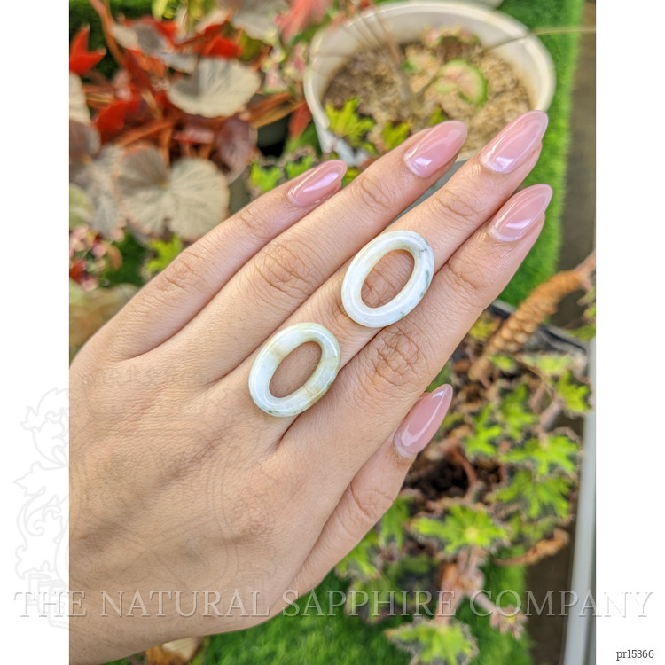 21.76 Ct.Tw. Green Jade Pair from Burma (Myanmar)