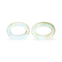 21.13&nbsp;Ct.Tw.Total Carat Weight Green Jade Pair from Burma (Myanmar) Video