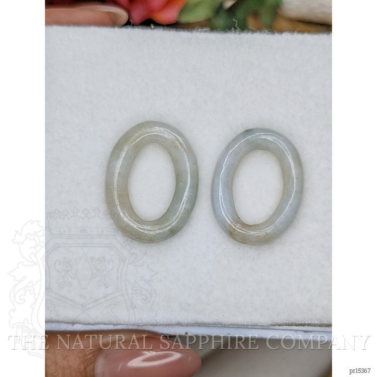 21.13 Ct.Tw. Green Jade Pair from Burma (Myanmar)