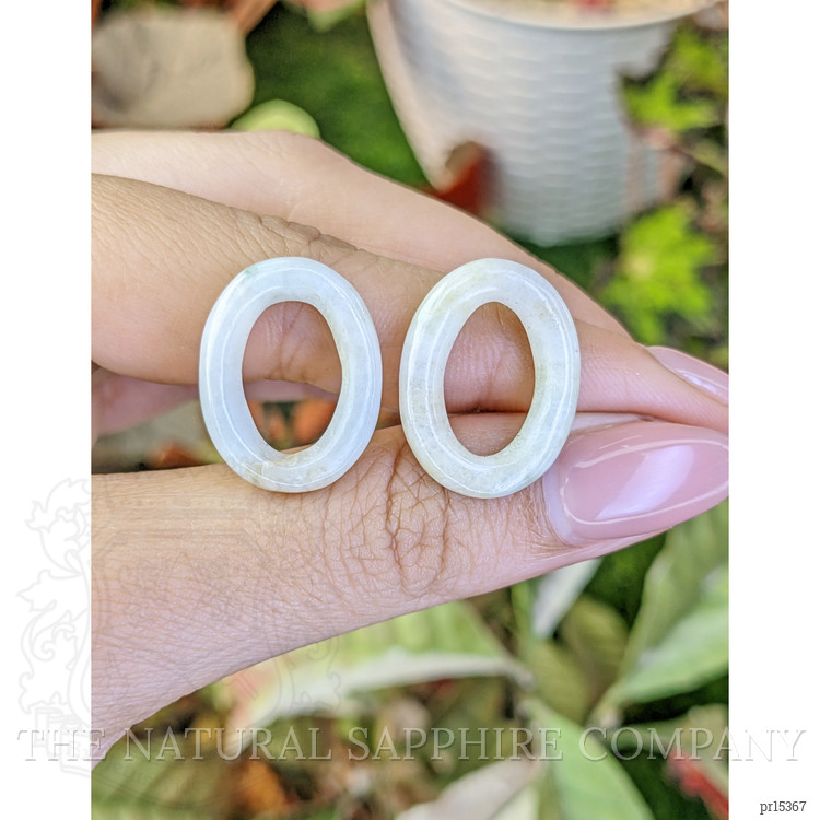 21.13 Ct.Tw. Green Jade Pair from Burma (Myanmar)
