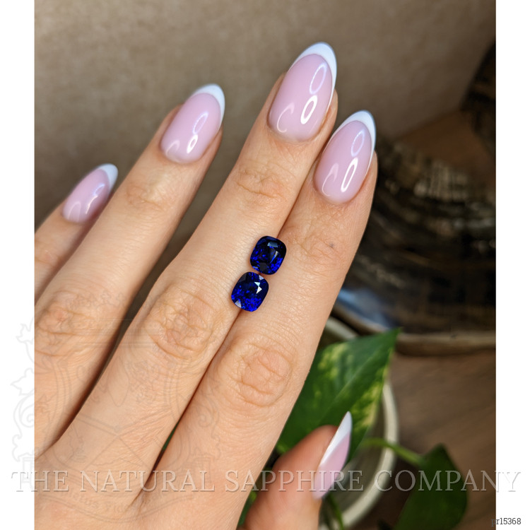 5.02 Ct.Tw. Blue Sapphire Pair from Ceylon (Sri Lanka)