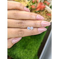 0.70&nbsp;Ct.Tw.Total Carat Weight Rainbow Moonstone Pair from Ceylon (Sri Lanka) Life Style