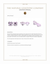 8.86&nbsp;Ct.Tw.Total Carat Weight Pink Kunzite Pair from Afghanistan Appraisal