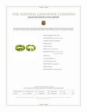 0.92 Ct.Tw.Total Carat Weight Yellowish Green Peridot Pair from Pakistan Scan Report