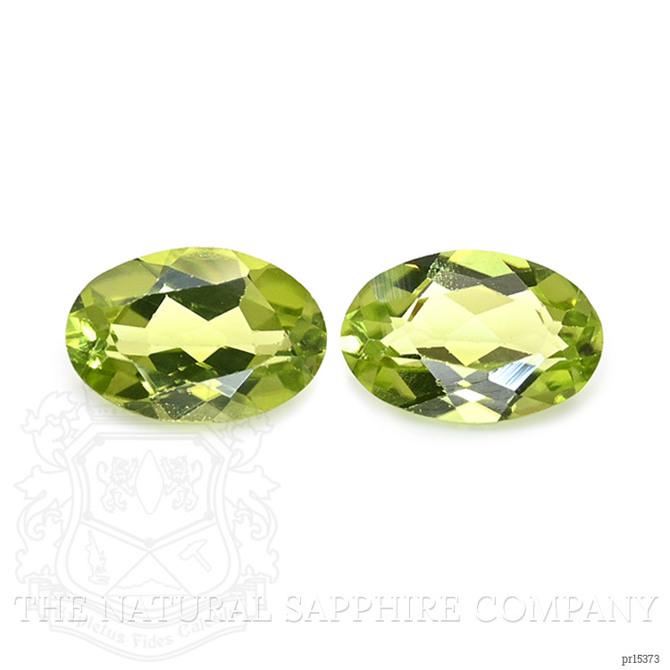 0.92 Ct.Tw. Yellowish Green Peridot Pair from Pakistan