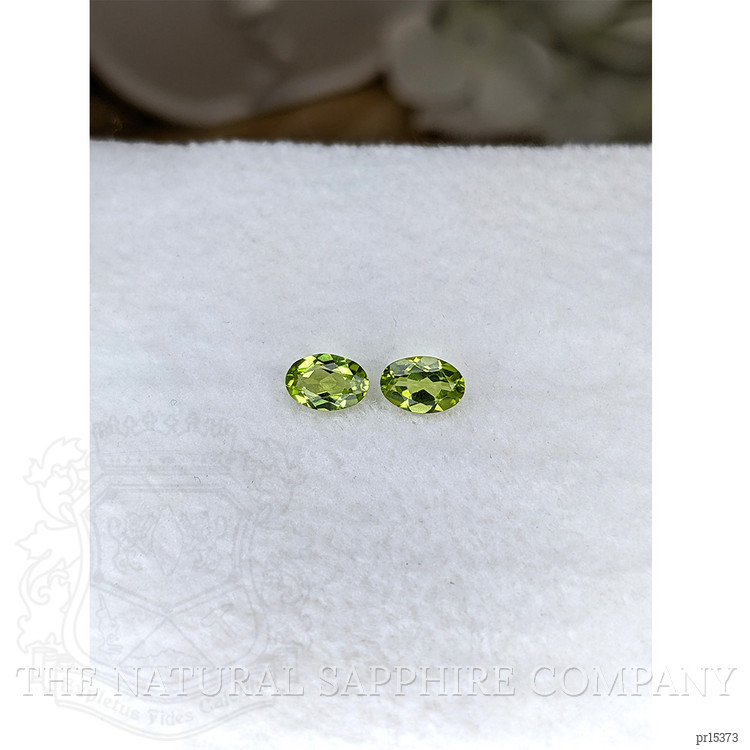 0.92 Ct.Tw. Yellowish Green Peridot Pair from Pakistan