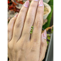 0.92&nbsp;Ct.Tw.Total Carat Weight Yellowish Green Peridot Pair from Pakistan Life Style
