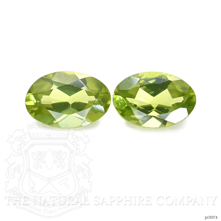 0.94 Ct.Tw. Yellowish Green Peridot Pair from Pakistan