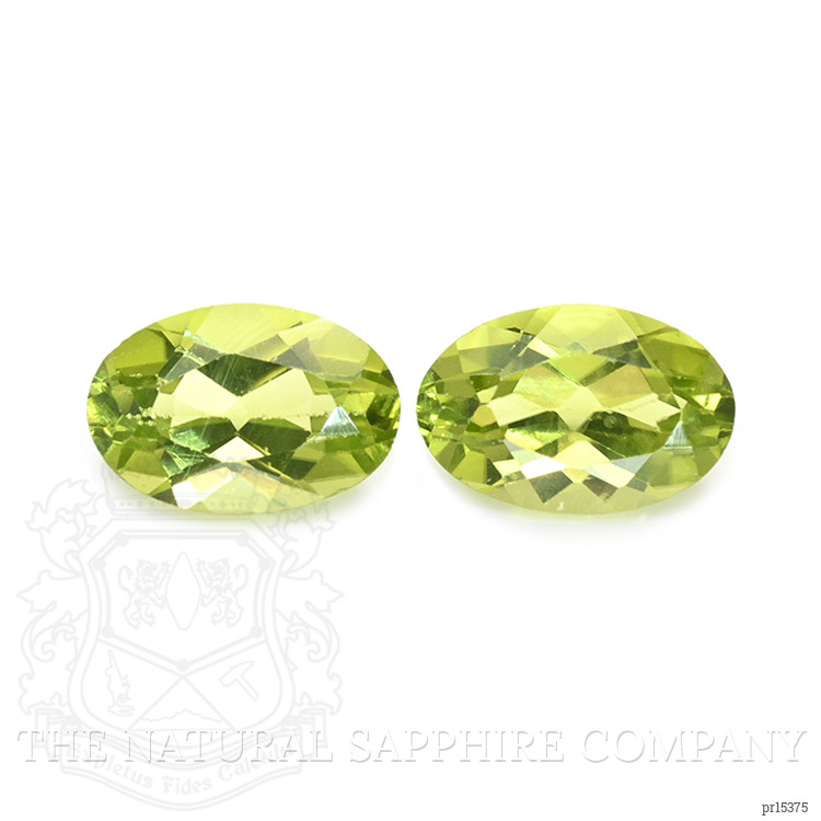 0.99 Ct.Tw. Yellowish Green Peridot Pair from Pakistan