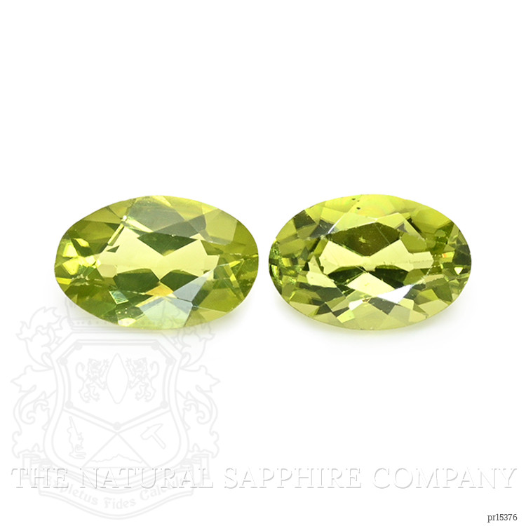 0.97 Ct.Tw. Yellowish Green Peridot Pair from Pakistan