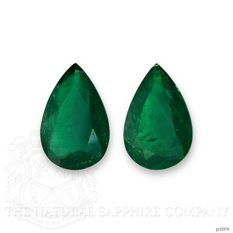 15.49 Ct.Tw. Emerald Pair from Colombia