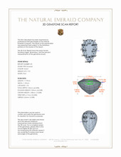 15.49 Ct.Tw.Total Carat Weight Emerald Pair from Colombia 3 D Scan Report