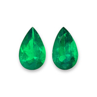 2.47 Ct.Tw.Total Carat Weight Emerald Pair from Colombia Video