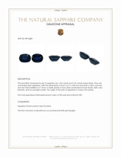 4.06&nbsp;Ct.Tw.Total Carat Weight Blue Sapphire Pair from Ceylon (Sri Lanka) Appraisal
