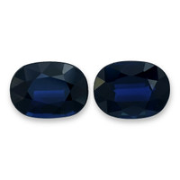 4.06&nbsp;Ct.Tw.Total Carat Weight Blue Sapphire Pair from Ceylon (Sri Lanka) Video