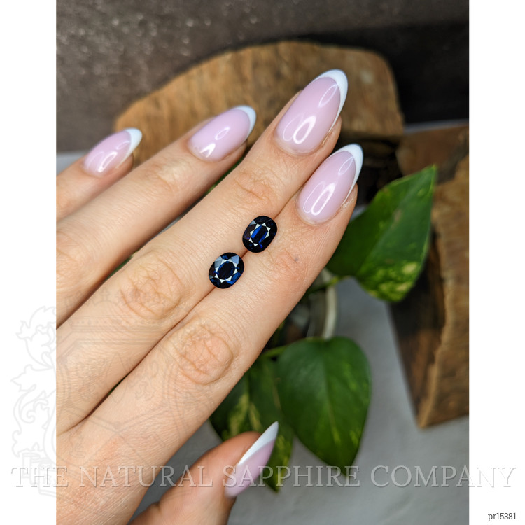 4.06 Ct.Tw. Blue Sapphire Pair from Ceylon (Sri Lanka)