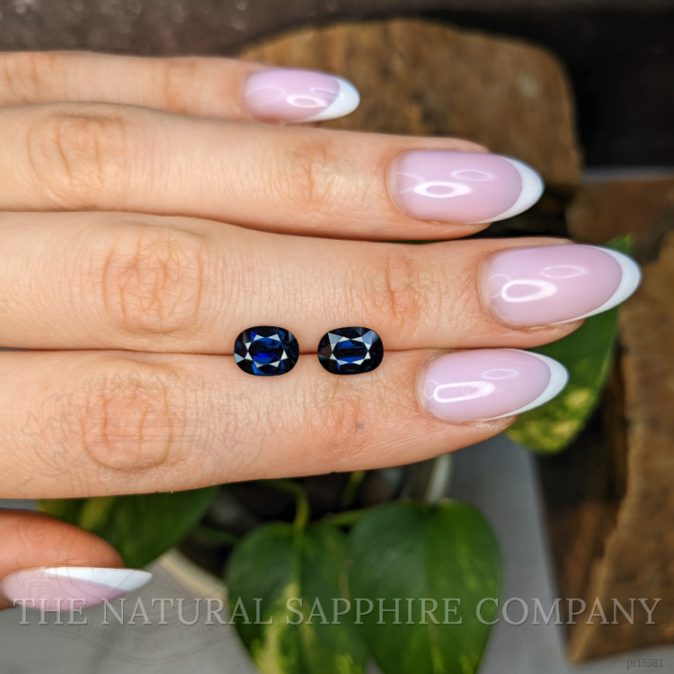 4.06 Ct.Tw. Blue Sapphire Pair from Ceylon (Sri Lanka)
