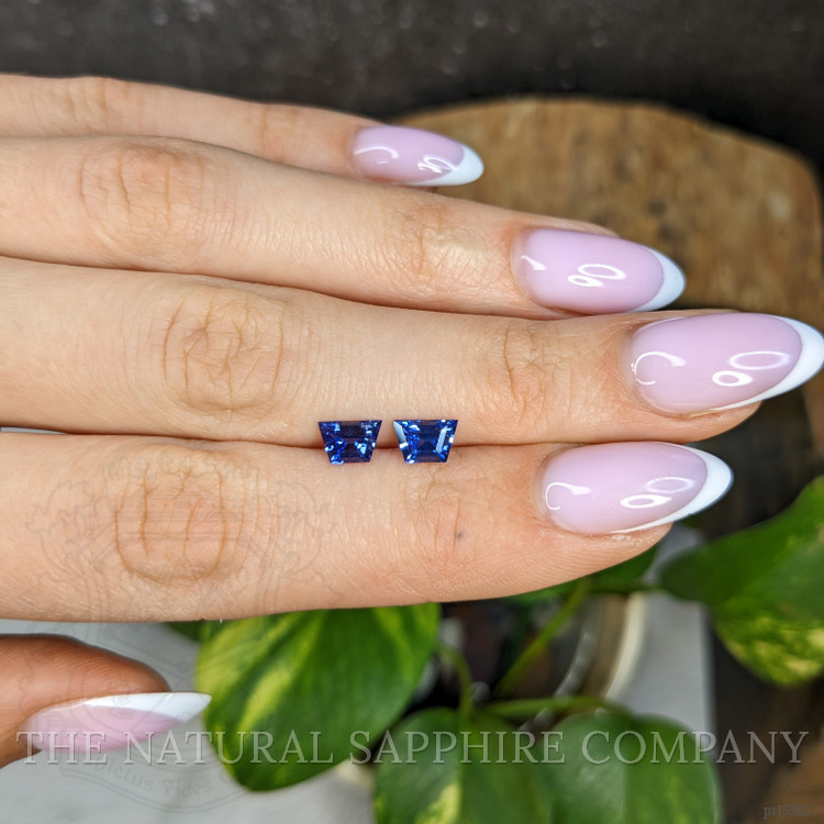 1.51 Ct.Tw. Blue Sapphire Pair from Ceylon (Sri Lanka)