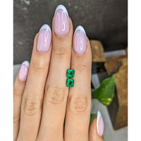 1.90 Ct.Tw.Total Carat Weight Emerald Pair from Colombia Life Style