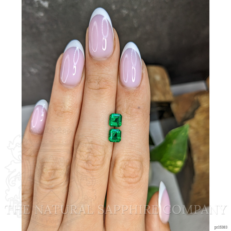 1.90 Ct.Tw. Emerald Pair from Colombia