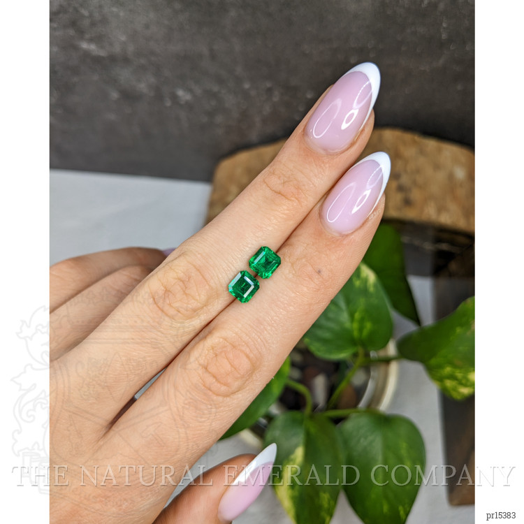 1.90 Ct.Tw. Emerald Pair from Colombia
