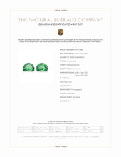 1.00 Ct.Tw.Total Carat Weight Emerald Pair from Colombia Scan Report