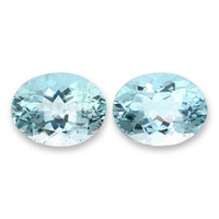 3.22&nbsp;Ct.Tw.Total Carat Weight Blue Aquamarine Pair from Brazil Video