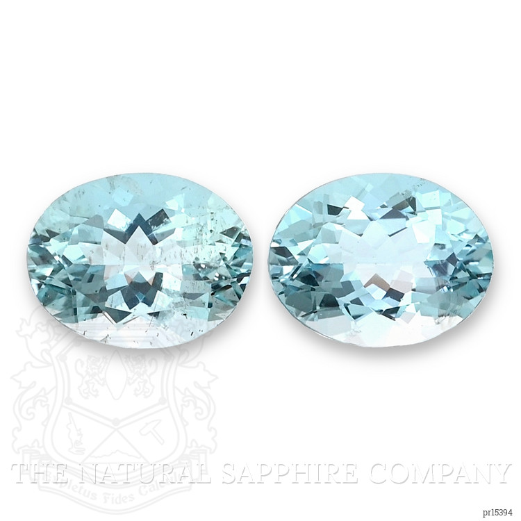 3.22 Ct.Tw. Blue Aquamarine Pair from Brazil