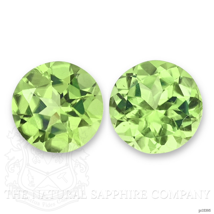 2.56 Ct.Tw. Yellowish Green Peridot Pair from Pakistan