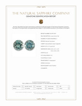 0.39&nbsp;Ct.Tw.Total Carat Weight Bluish Green Sapphire Pair from Montana Scan Report