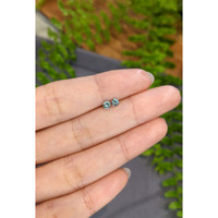 0.39&nbsp;Ct.Tw.Total Carat Weight Bluish Green Sapphire Pair from Montana Life Style