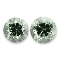 0.45 Ct.Tw.Total Carat Weight Bluish Green Sapphire Pair from Montana Video