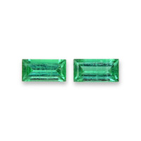0.55 Ct.Tw.Total Carat Weight Emerald Pair from Afghanistan Video