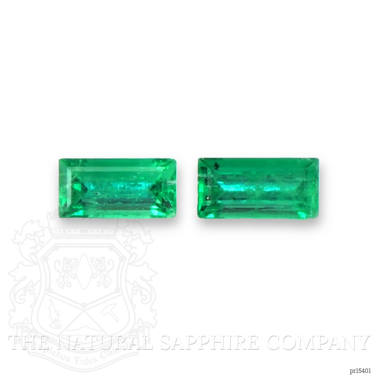 0.57 Ct.Tw. Emerald Pair from Afghanistan