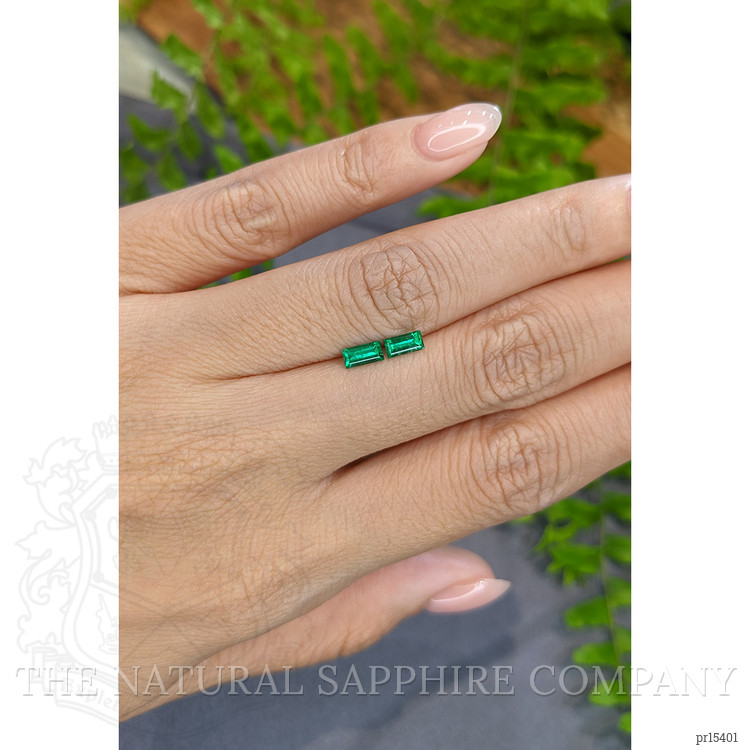 0.57 Ct.Tw. Emerald Pair from Afghanistan