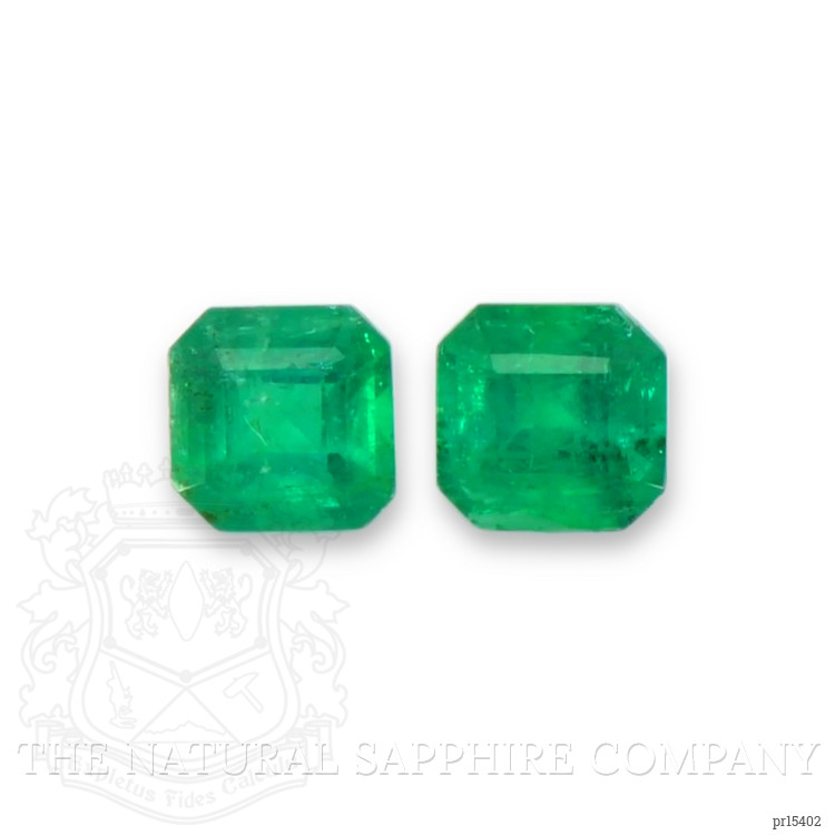 0.34 Ct.Tw. Emerald Pair from Afghanistan