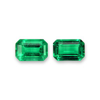 1.10&nbsp;Ct.Tw.Total Carat Weight Emerald Pair from Afghanistan Video
