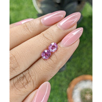 2.08 Ct.Tw.Total Carat Weight Pink Sapphire Pair from Madagascar Life Style
