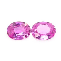 2.11&nbsp;Ct.Tw.Total Carat Weight Pink Sapphire Pair from Madagascar Video