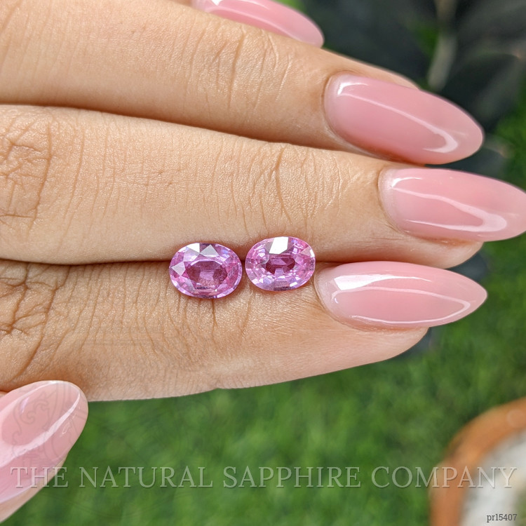 2.11 Ct.Tw. Pink Sapphire Pair from Madagascar