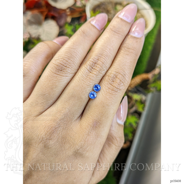 0.78 Ct.Tw. Blue Sapphire Pair from Ceylon (Sri Lanka)