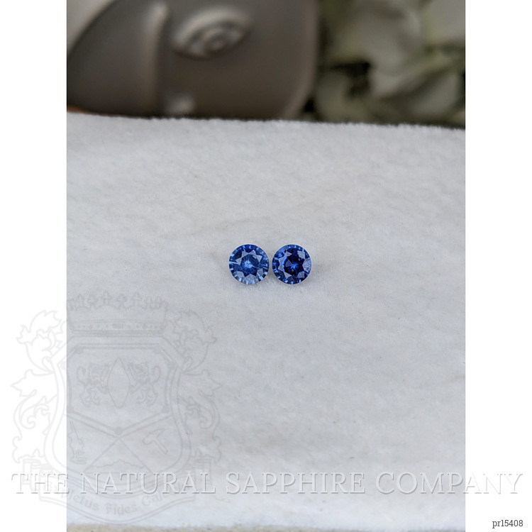 0.78 Ct.Tw. Blue Sapphire Pair from Ceylon (Sri Lanka)