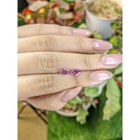 1.27&nbsp;Ct.Tw.Total Carat Weight Pinkish Purple Sapphire Pair from Ceylon (Sri Lanka) Life Style