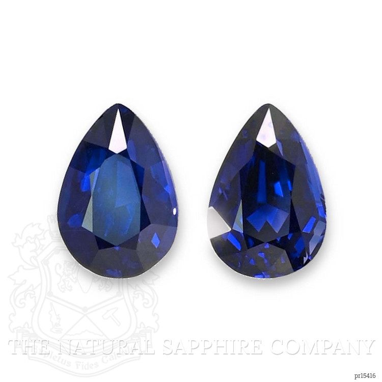 3.59 Ct.Tw. Blue Sapphire Pair from Tanzania
