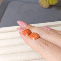 8.27&nbsp;Ct.Tw.Total Carat Weight Salmon and White Coral Pair from Japan Life Style