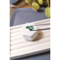 4.70 Ct.Tw.Total Carat Weight Green Cabochon Tourmaline Pair from Brazil Life Style